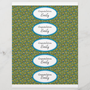 Flyer Turquesa das etiquetas   da garrafa de água e