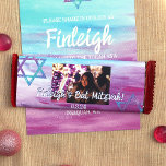 Flyer Turquesa Rosa Bat Mitzvah Candy Bar Wrapper<br><div class="desc">Personalize seu próprio rótulo de bar doce de chocolate Bat Mitzvah, rosa quente e turquesa, ou pacote de pastelaria com uma etiqueta de papel personalizada. O trabalho de arte de traço de pincel abstrato é atraente com a sua própria redação. Adicione sua própria citação atrás para um toque final. Use...</div>