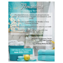 Turquoise Lemon Clearing Service Modelo Business