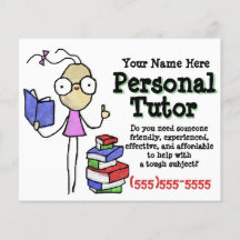 Tutor pessoal.Tutoring.Ajuda do Estudo. Promociona