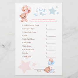 Flyer Twin Teddy Bears Adivinha O Preço Do Banheiro