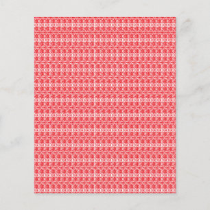 Flyer Um desenho abstrato vermelho e laranja vívido com 