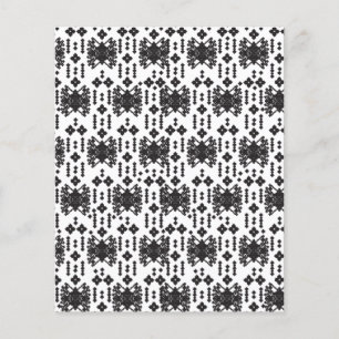 Flyer Um design monocromático simétrico com intricato