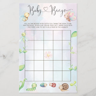 Flyer Um Inseto De Amor, Rainbow Baby Bingo