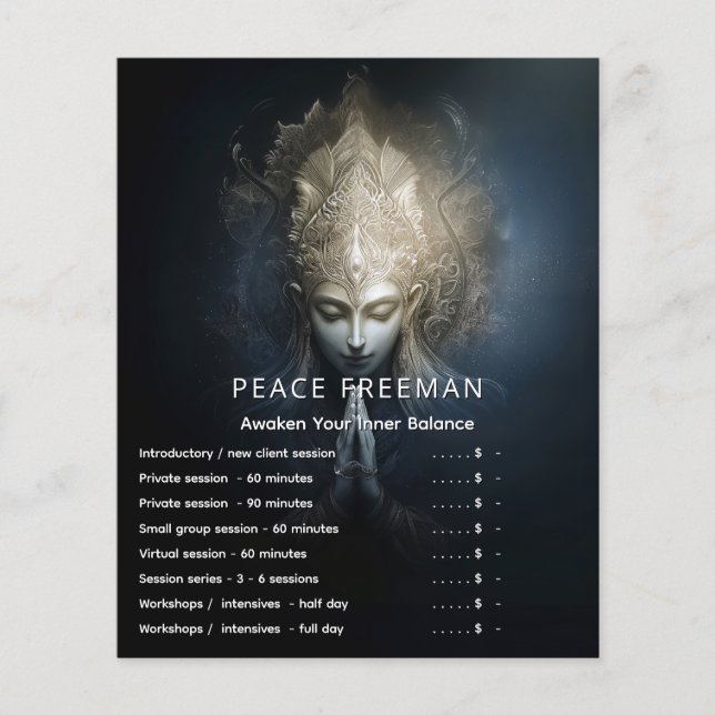 Flyer Um Momento de Graça | Arte de Meditação (Frente)