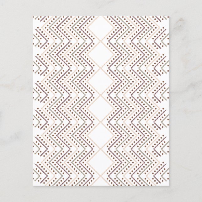 Flyer Um padrão geométrico de repetição com formas de di (Frente)