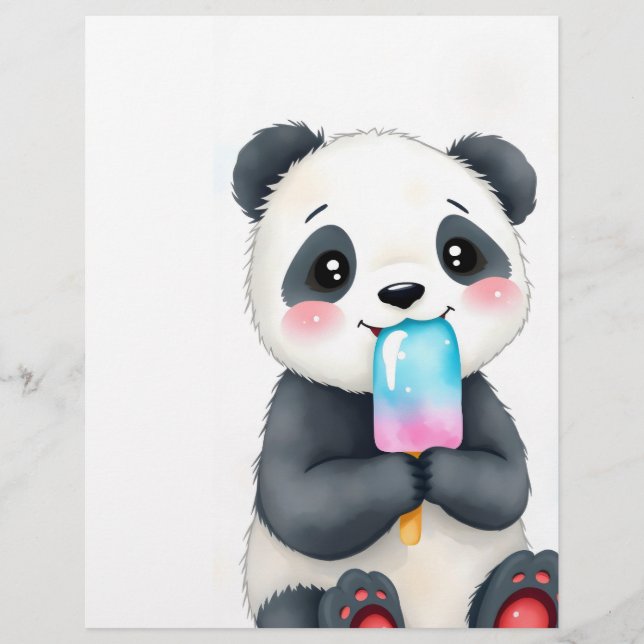 Flyer um panda de fofinho (Frente)
