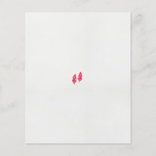 Flyer um par de folhas vermelhas sobre fundo preto