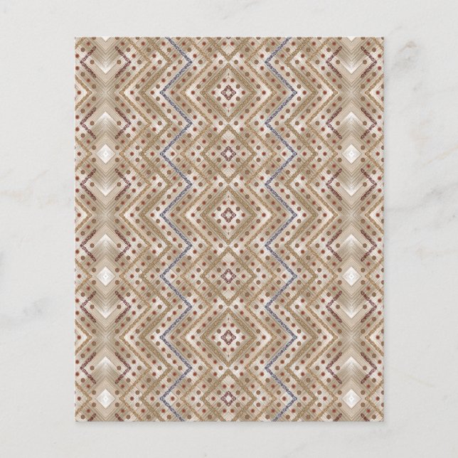 Flyer Um tapete castanho que apresenta uma característic (Frente)