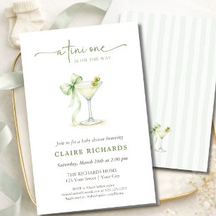 Flyer Um Tini está a caminho Orçamento Chá de Bebê