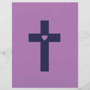 Flyer Uma Cruz Com Amor Arte de Amor Sagrado