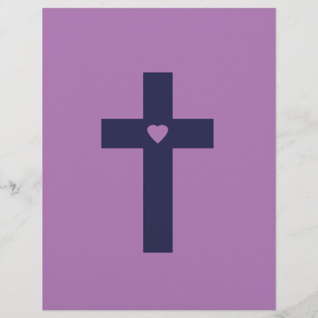 Flyer Uma cruz com coração (Frente)