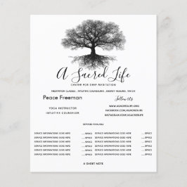 Flyer Uma Fonte | Design Árvore da Vida