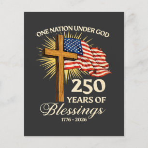 Flyer Uma Nação Sob Deus 250 Anos de Bênçãos