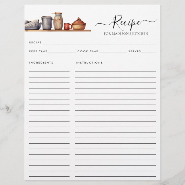 Flyer Utensílios De Prateleira De Cozinha De Água Orçame (Frente)