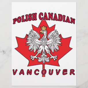 Flyer Vancouver polonês Folha Canadense