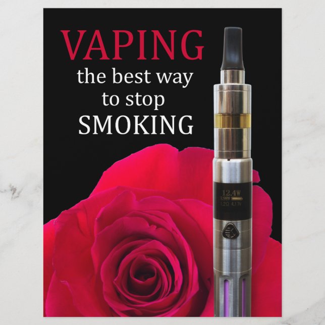 Flyer Vaping e rosa (Frente)