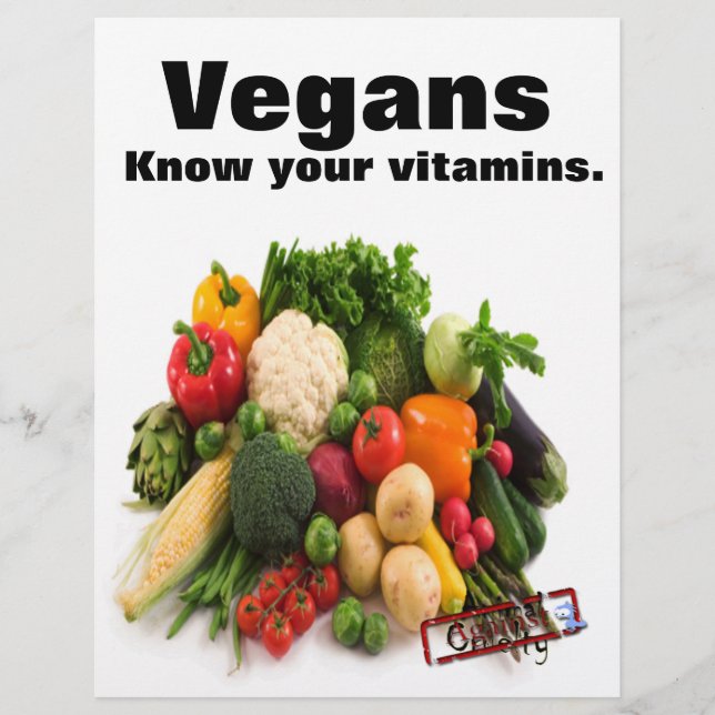 Flyer Vegan Vitaminas (Frente)