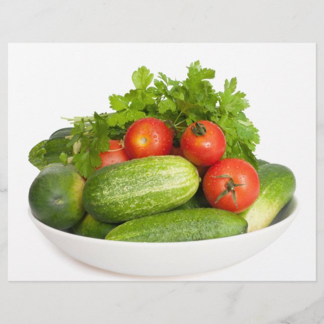 Flyer Vegetais em branco (Frente)