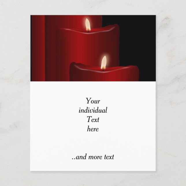 Flyer Velas, vermelho (Frente)