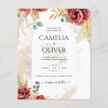 VENDA! Boho Burgundy Dourada Floral Country Fazend