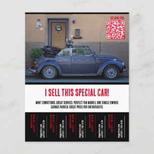 Flyer Venda de Carros com Desgarrar de Lágrimas