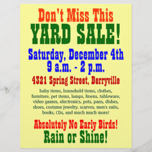 Flyer Venda de jardim