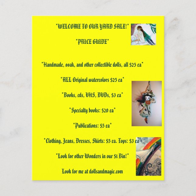 Flyer venda de jardim (Frente)