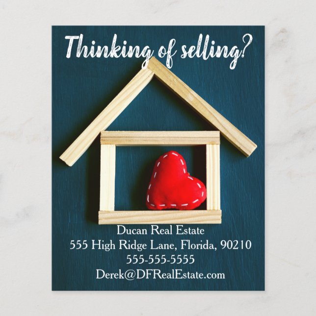 Flyer vendendo venda de marketing imobiliário de referên (Frente)