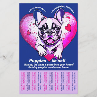 Flyer Vender Cachorro Bulldog Francês