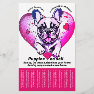 Flyer Vender Cachorro Bulldog Francês