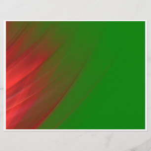 Flyer verde e vermelho