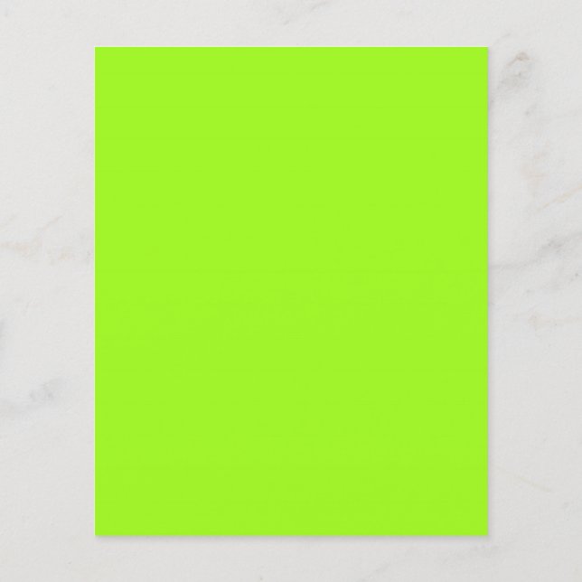 Flyer Verde Neon Chartreuse (Verso)