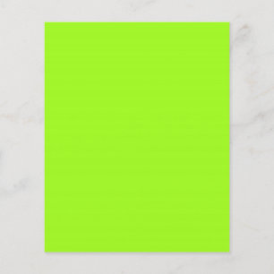 Flyer Verde Neon Chartreuse Brilhante