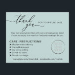 Flyer Verde Obrigado Lavando Dicas de Cuidados<br><div class="desc">Verde Obrigado Lavando Dicas de Cuidados</div>