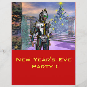 FLYER VÉSPERA DE ANO NOVO DE UM CIBORGUE