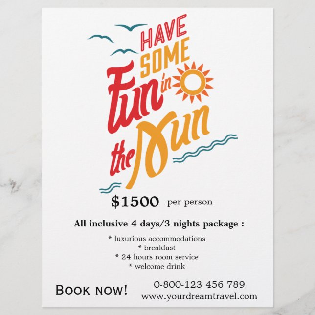 Flyer Viagens de turismo (Frente)