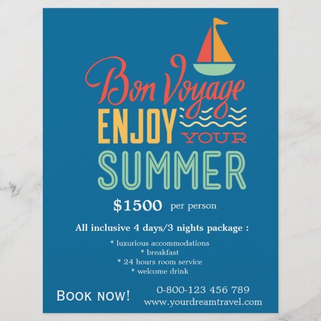 Flyer Viagens de turismo (Frente)