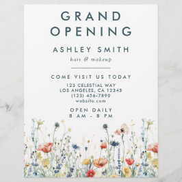 Flyer Vibrant Wildflower