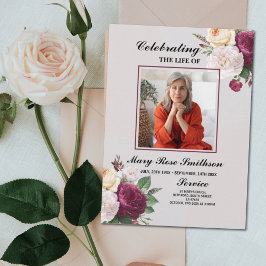 Flyer Vida da Celebração de Serviços Fúngica Floral