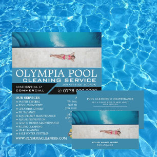 Flyer Vidente, Nadadora De Limpeza De Piscinas