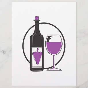 Flyer Vinho Um pouco/Vermelho