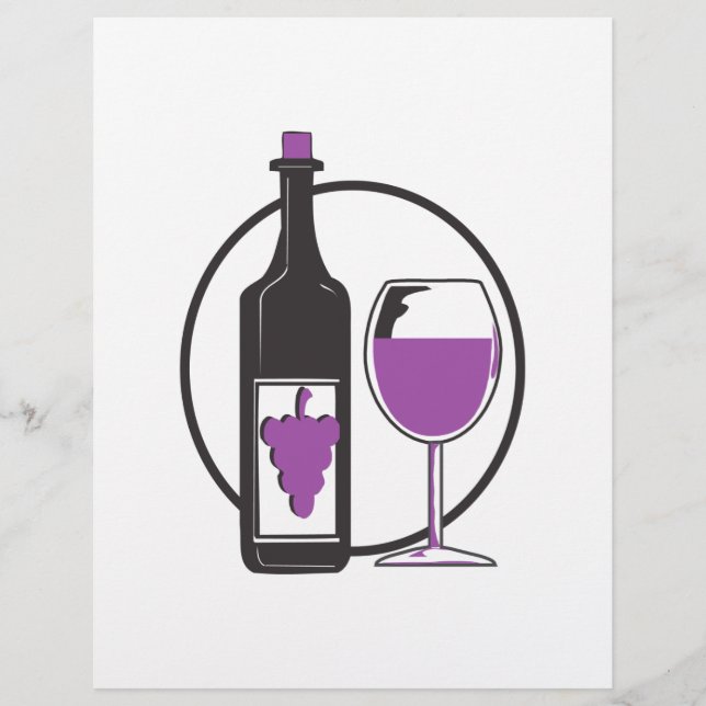 Flyer Vinho Um Pouco/Vermelho (Frente)
