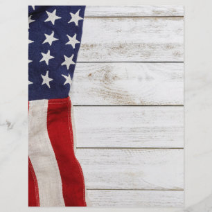 Flyer Vintage American Flag