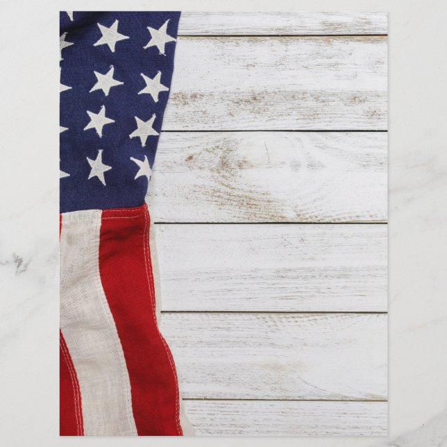 Flyer Vintage American Flag (Frente)
