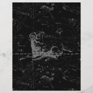Flyer Vintage Aries - Sinal Constellation Hevelius 1690