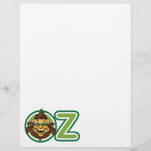 Flyer Vintage O Mágico de Oz, Leão na letra O