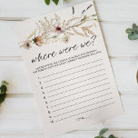 Flyer Vintage, Pequeno Jogo Floral Onde Estávamos<br><div class="desc">Onde estávamos no jogo de chá de panela. Pequeno floresce coleção de vintage. Flores de aquarela botânica,  tenra e absolutamente minúsculas. Itens correspondentes para concluir sua coleção de eventos estão disponíveis em nossa loja Zazzle!</div>