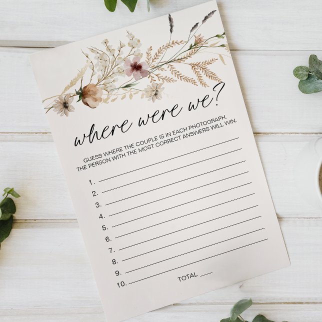 Flyer Vintage, Pequeno Jogo Floral Onde Estávamos (Criador carregado)