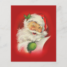 Flyer Vintage Santa Claus Natal